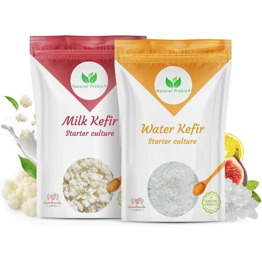 Duo Natural Probio: waterkefirkorrels en melkkefirkorrels