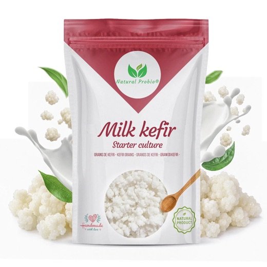 Zakje melkkefirkorrels startcultuur van Natural Probio, 20 g